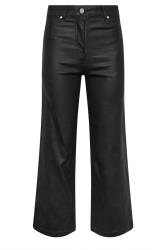 PixieGirl Petite Faux Leather Wide Leg Trousers | PixieGirl  5
