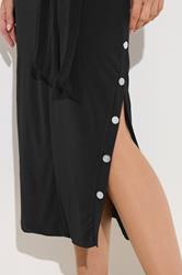 STAR Black Popper Detail Midi Dress | StarByJM 5