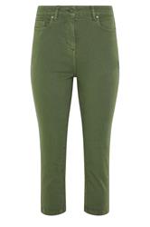 M&Co Petite Green Ankle Grazer Jeans | M&Co 1
