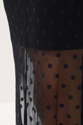 PixieGirl Petite Women's Black Spot Mesh Maxi Skirt | PixieGirl 5