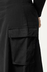 PixieGirl Petite Women's Black Cargo Maxi Skirt | PixieGirl 4