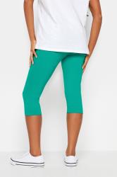 M&Co Petite Green Cropped Bengaline Trousers | M&Co 2