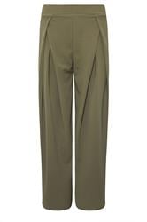 PixieGirl Petite Khaki Green Wrap Pleated Wide Leg Trousers