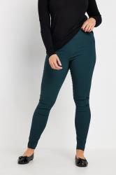 M&Co Navy Blue Skinny Bengaline Trousers | M&Co 3