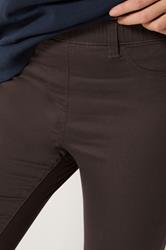 M&Co Chocolate Brown Skinny Jeggings | M&Co 4