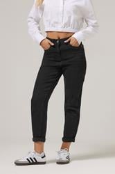 PixieGirl Petite Women's Black Stretch Mom Jeans | PixieGirl 2