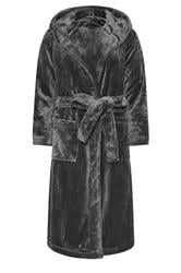 PixieGirl Petite Grey Super Luxe Hooded Dressing Gown