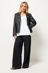 PixieGirl Petite Women's 2 PACK Black & White Dipped Hem Vest Tops | PixieGirl 3