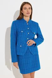 STAR Blue Boucle Button Detail Jacket | StarByJM 3