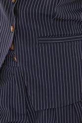 PixieGirl Petite Women's Navy Blue Pinstripe Waistcoat | PixieGirl 5