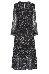 PixieGirl Black Polka Dot Print Mesh Dress | PixieGirl 8
