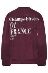PixieGirl Petite Women's Burgundy Red Slogan Sweatshirt | PixieGirl 7