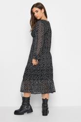 PixieGirl Black Polka Dot Print Mesh Dress | PixieGirl 4