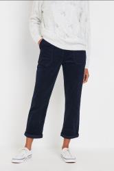 M&Co Navy Blue Cord Carpenter Trousers | M&Co 3