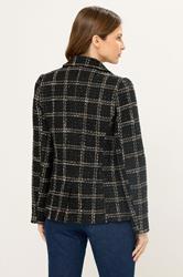 STAR Black Check Boucle Blazer | StarByJM 4