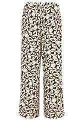 M&Co Brown Floral Wide Leg Trousers | M&Co 7
