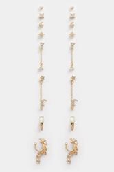 9 PACK Gold Tone Celestial Mixed Earring Set | Yours Clothing 3