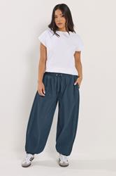 PixieGirl Petite Women's Dark Blue Balloon Trousers | PixieGirl 1