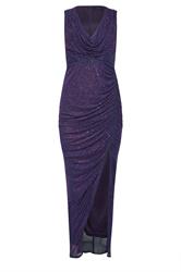STAR Purple Embellished Mesh Maxi Dress | StarByJM 1