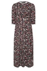M&Co Petite Black Floral Midi Dress | M&Co 5