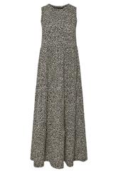 M&Co Petite Black Animal Print Cotton Sleeveless Tiered Maxi Dress | M&Co 5
