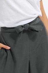 PixieGirl Petite Women's Grey Belted Formal Trousers | PixieGirl 4