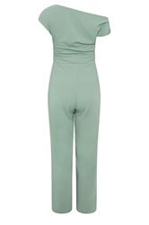 STAR Sage Green Wide Leg Draped Jumpsuit | StarBYJM 2