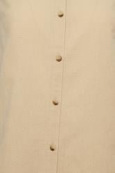 PixieGirl Petite Women's Stone Brown Linen Sleeveless Shirt | PixieGirl 6