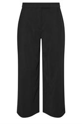 PixieGirl Petite Women's Black Tab Wide Leg Trousers | PixieGirl 5