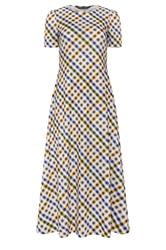 PixieGirl Petite Women's Blue Gingham Maxi Dress | PixieGirrl 5