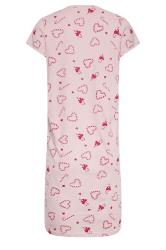 PixieGirl Petite Pink Candy Cane Heart Print Nightdress | PixieGirl 7