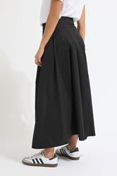 PixieGirl Petite Black Pleated Midaxi Skirt | PixieGirl 4