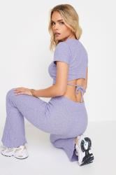 PixieGirl Petite Lilac Purple Tie Back Top | PixieGirl 4