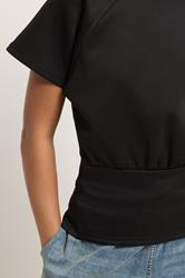 PixieGirl Petite Women's Black Scuba Top | PixieGirl 4