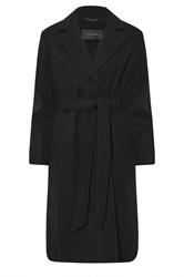 PixieGirl Petite Women's Black Wrap Belt Coat | PixieGirl 1