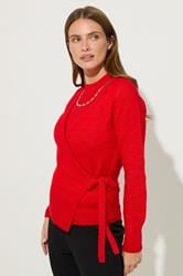 STAR Red 2 In 1 Chain Knitted Cardigan | StarByJM 1