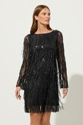 STAR Black Sequin Tassel Dress | StarByJM 1
