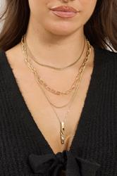 2 PACK Gold Tone Layered Chain Necklace Set | Yours Clothing 1