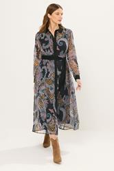 STAR Black Paisley Print Shirt Dress 2