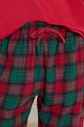 PixieGirl Petite Women's Red Cotton Check Pyjama Bottoms | PixieGirl 4
