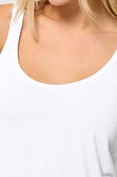 PixieGirl Petite Women's 2 PACK Black & White Dipped Hem Vest Tops | PixieGirl 6