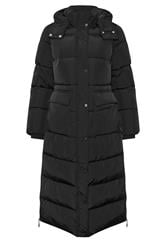PixieGirl Petite Womens Black Maxi Padded Puffer Coat | PixieGirl 7