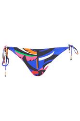 STAR Blue Abstract Print Tie Side Bikini Bottoms | StarByJM 5