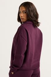 PixieGirl Petite Women's Burgundy Red 'San Francisco' Zip Sweatshirt | PixieGirl 3