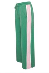 PixieGirl Petite Women's Green & Pink Side Stripe Joggers | PixieGirl 6