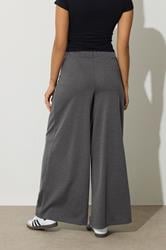 PixieGirl Petite Women's Dark Grey Ponte Palazzo Trousers | PixieGirl 3