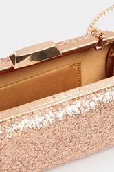 Champagne Gold Sequin Clutch Bag | Yours Clothing 4