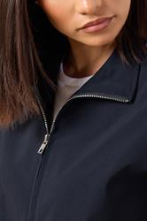 PixieGirl Petite Women's Navy Blue Side Stripe Zip Jacket | PixieGirl 4