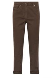 M&Co Chocolate Brown Mom Jeans