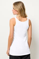 PixieGirl Petite Women's 2 PACK Black & White Dipped Hem Vest Tops | PixieGirl 5